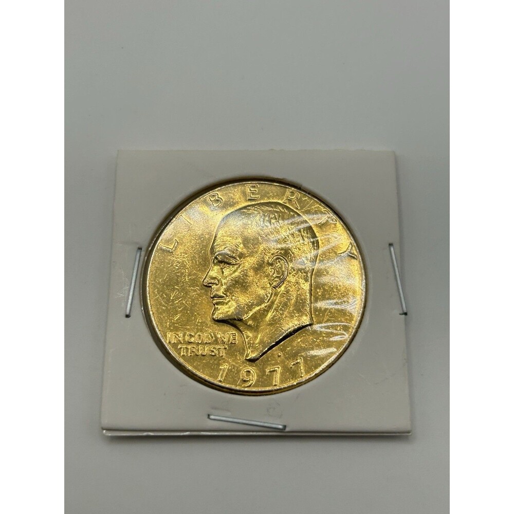 1977 D Gold Plated Eisenhower Dollar Coin